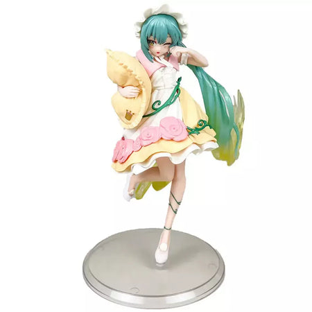 20cm anime hatsune miku x cinnamoroll figura anime periférico modelos colecionáveis decorações decorativas crianças presente kawaii