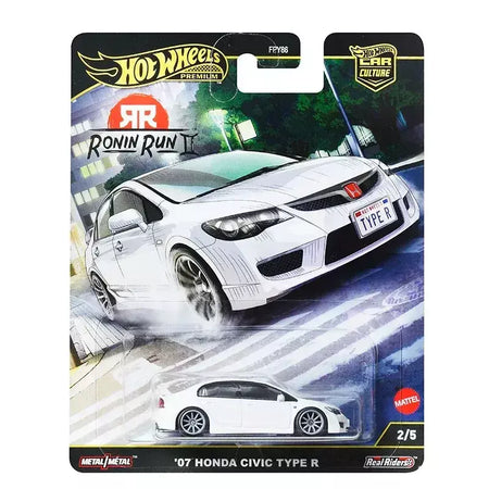 Hot Wheels Premium 2025 FPY86 Ronin Run 2, cultura de carro com etiqueta dourada, modelos fundidos em escala 1:64, brinquedos colecionáveis, presente para crianças
