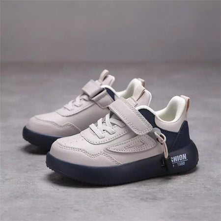 Tenis tênis crianças primavera/outono novos meninos meninas sapatos esportivos casuais sapatos de couro sola macia crianças pequenos sapatos brancos