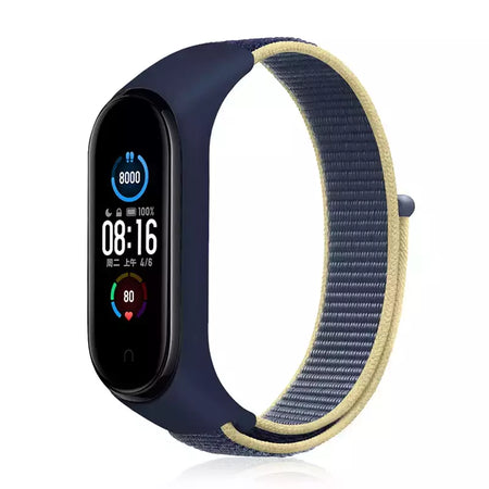 Correia de nylon para Xiaomi Mi Band, pulseira esportiva confortável, pulseira para Mi Band 7, 6, 5, 4, 3