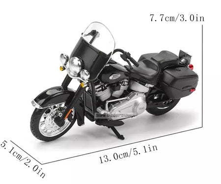 Maisto 1:18 Vários estilos 2024 Harley Davidson Heritage Classic Ultra Limited Alloy Modelo de motocicleta Coleção de carros de brinquedo