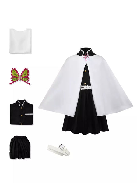 Cosplay traje demônio slayer cosplay tanjiro nezuko cosplay crianças shinobu traje anime dos desenhos animados traje de halloween presentes de natal
