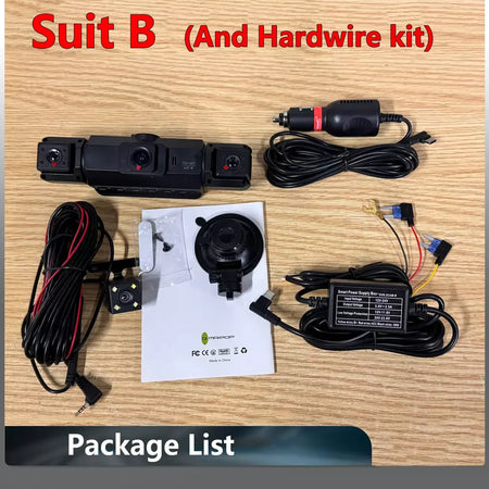 Dashcam para carros 4 canais caixa preta wifi câmera de condução fhd 1080p visão noturna gravação em loop adicionar kit de fio rígido acessórios do carro