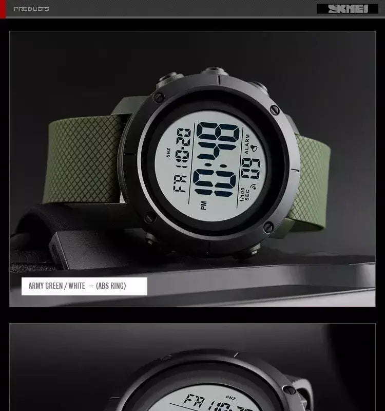 Skmei 1426 montre masculino despertador moda relógio digital relogio masculino esporte relógio masculino marca de luxo 5bar relógios à prova dwaterproof água