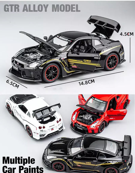 1:32 nissan gtr GT-R r35 r34 supercar liga modelo de carro diecasts & veículos de brinquedo carros de brinquedo brinquedos do miúdo para crianças presentes menino brinquedo