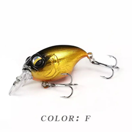 38mm 8g topwater mini crankbait isca de pesca flutuante wobbler isca dura artificial para pique walleye baixo plástico swimbait enfrentar