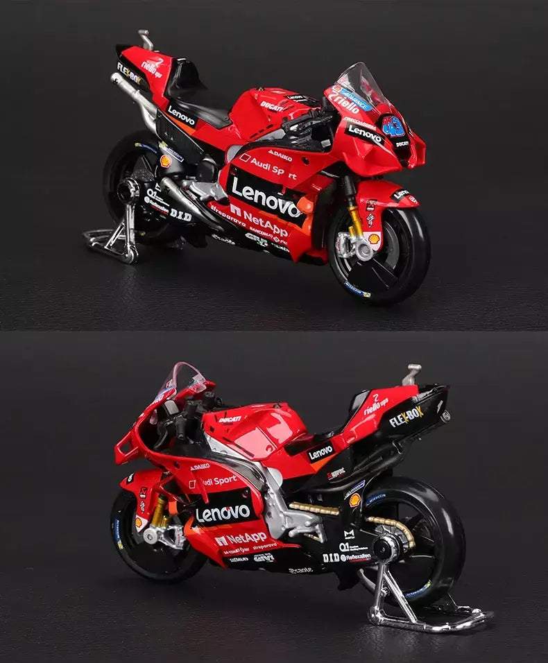 Maisto 1:18 NOVA Equipe Ducati Lenovo 2023 # 1 Bagnaia Champion Moto GP Racing fundição liga modelo de motocicleta coleção presente brinquedo