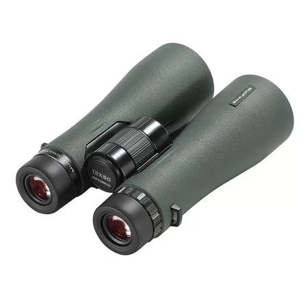 Binóculos HD 12x50 para adultos Binóculos de visão grande de alta potência com visão clara IPX7 Telescópio à prova d'água para viagens de caça