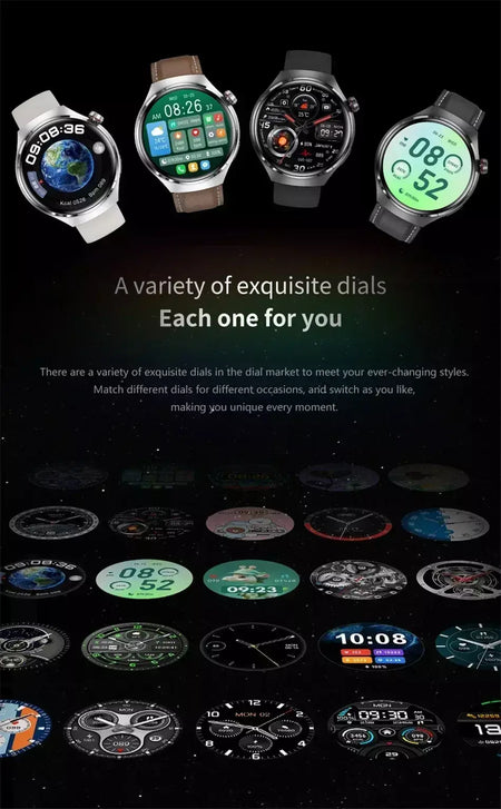 Xiaomi para pro relógio inteligente masculino 4 pro amoled tela hd bluetooth chamada gps nfc freqüência cardíaca açúcar no sangue smartwatch 2024 novo