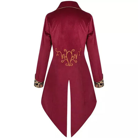 Outono novo roxo masculino luxo jacquard smoking, retalhos impresso casacos, tamanho europeu preto masculino mardi gras vestido longo jaqueta.