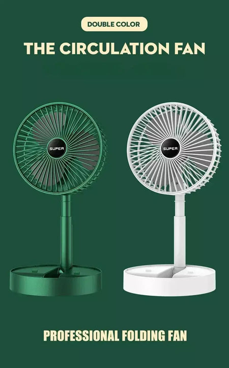 Mini ventilador elétrico portátil ajustável, Pequeno ventilador de refrigeração, Handy Desk, Casa, Escritório, Bateria de mesa, USB Recarregável