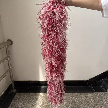Boa de penas de avestruz arco-íris, 6/10/20 camadas, acessórios de festa fofos para mulheres, halloween, carnaval, cosplay, decoração de casamento, fantasia diy