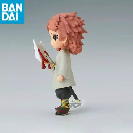 Em estoque original bandai banprestod demon slayer q posket sabito makomo pvc genuíno anime figura modelo coletor estatueta brinquedos