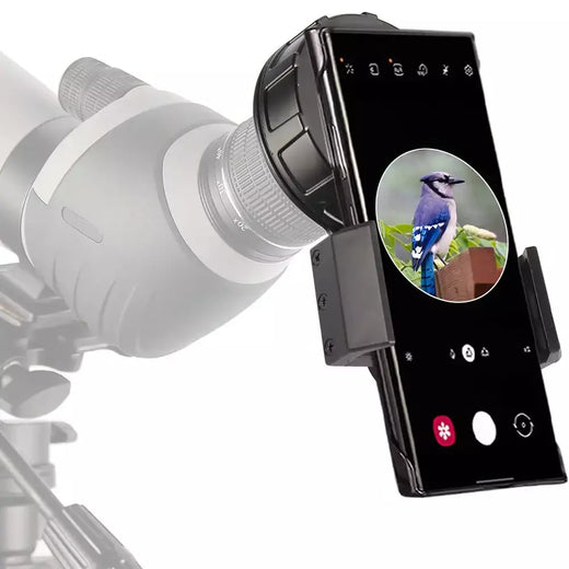 Spotting scope smartphone câmera adaptador telescópio câmera adaptador de telefone celular montagem para binocular monocular alinhado rápido
