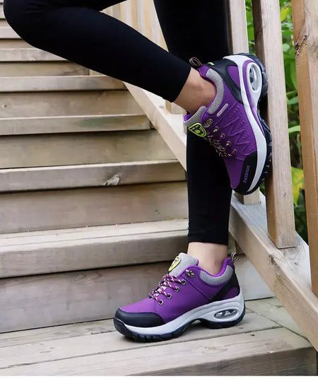 Mulheres sapatos esportivos plataforma tênis moda caminhadas ao ar livre antiderrapante sapatos casuais baixo superior tênis de corrida calçados femininos