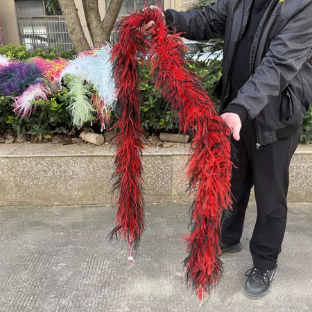 Boa de penas de avestruz arco-íris, 6/10/20 camadas, acessórios de festa fofos para mulheres, halloween, carnaval, cosplay, decoração de casamento, fantasia diy