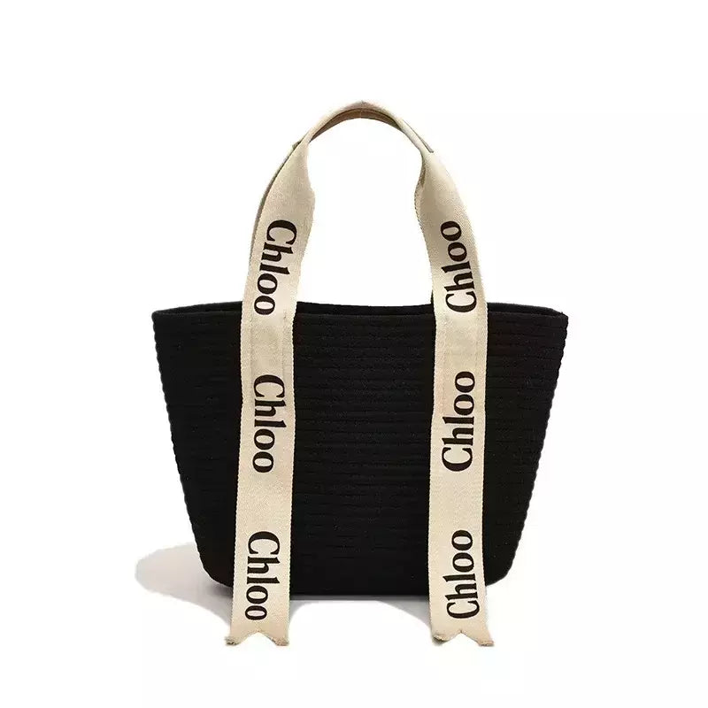 Cesta Vegetal Tecida à Mão para Mulheres, Sacola De Palha, Designer Bags, Designer Bags, Bolsas De Praia, Férias, Beira-mar, Verão