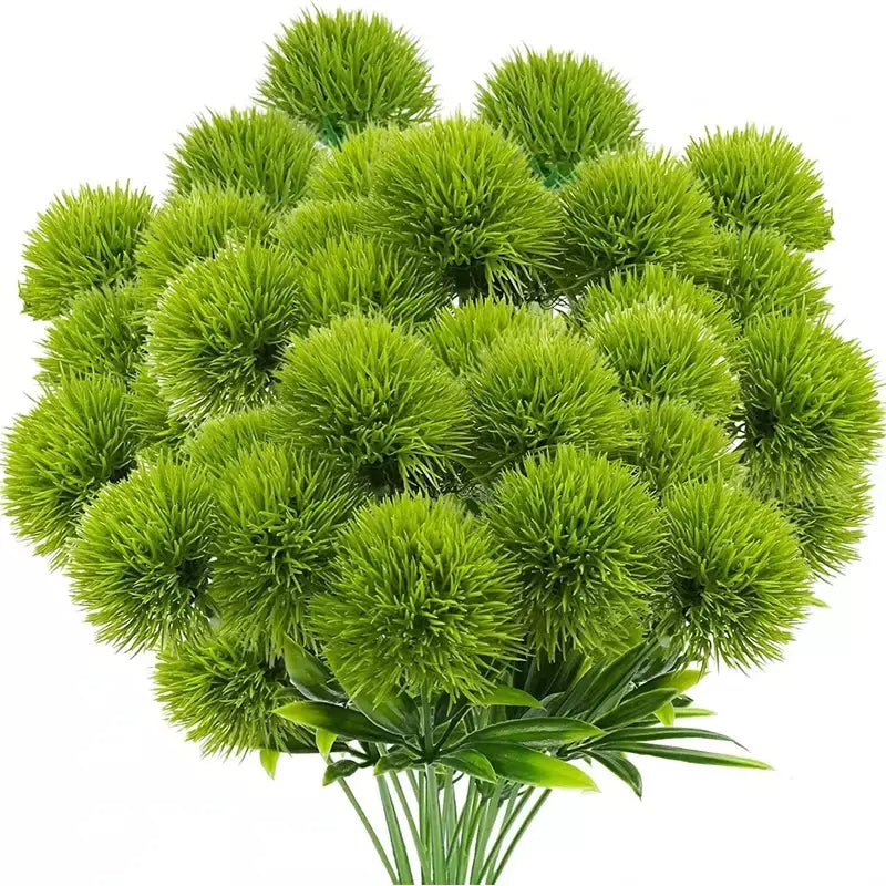 3/5/10 pçs 26cm plantas artificiais buquê de dandelion para casa decoração do quarto jardim casamento flores falsas vaso ornamental