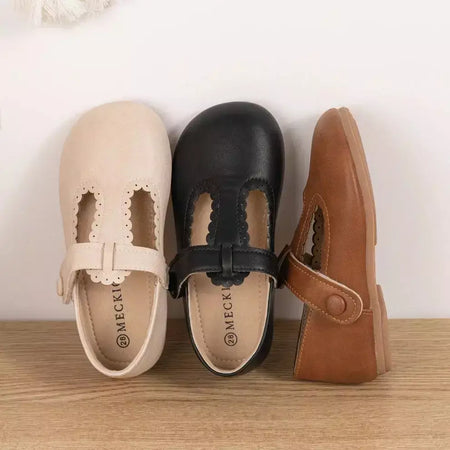 Kidsun criança menina mary jane vestido sapatos ballet apartamentos para crianças menina festa escola sapatos bowknot princesa sapatos