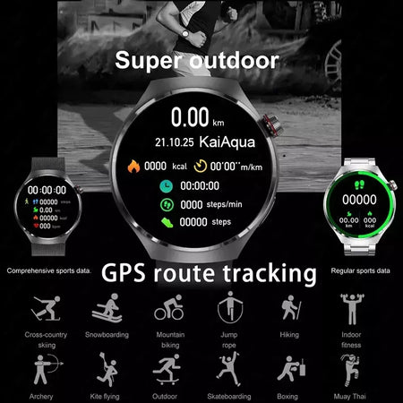 Xiaomi relógio inteligente masculino ms. nfc gps 360*360 1.52amoled hd screentracker bússola bluetoothcall ip68 esporte freqüência cardíaca smartwatch