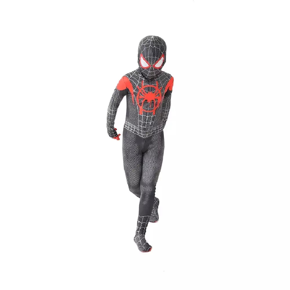 Tamanhos 100-190 traje do homem aranha presente de aniversário festa vestir-se homem-aranha clássico milhas super-herói cosplay traje