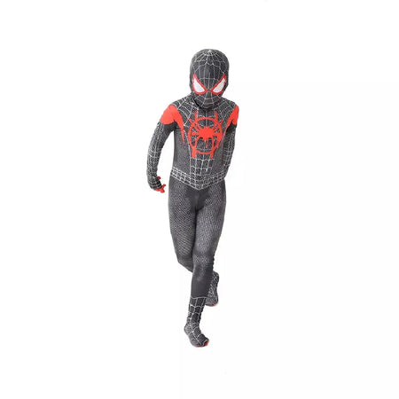Tamanhos 100-190 traje do homem aranha presente de aniversário festa vestir-se homem-aranha clássico milhas super-herói cosplay traje