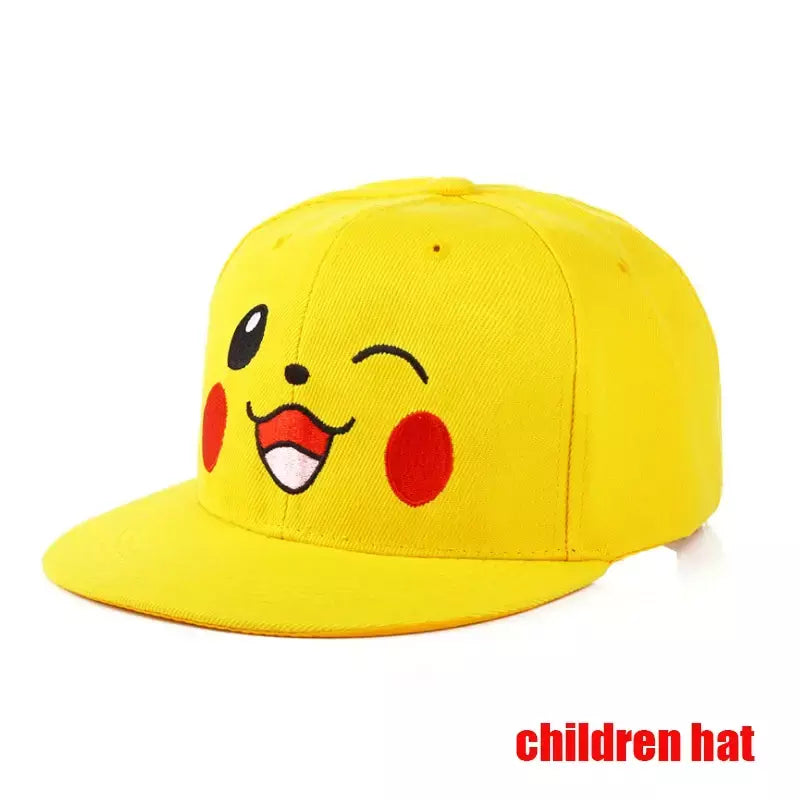 Anime figura pokemon boné de beisebol pikachu chapéu ajustável pokemon cosplay hip hop dos desenhos animados chapéus adultos menino menina crianças presentes aniversário