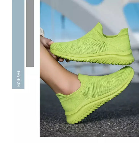 Sapatos masculinos tênis de malha respirável deslizamento em tênis de corrida ao ar livre antiderrapante casal jogging treinamento caminhadas sapatos esportivos