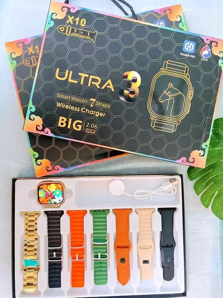 7 + 1 relógio inteligente x10 ultra 3 relógio esportivo para homens mulheres bluetooth chamada telefônica smartwatch diy enfrenta à prova dwaterproof água pulseira inteligente