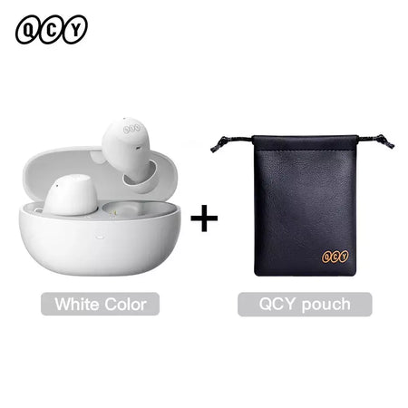 QCY-HT07 ANC Fones De Ouvido Sem Fio, Auscultadores HiFi, Cancelamento de Ruído, Earbuds TWS, 6 Microfone, Chamada AI HD, Reprodução 32H, 40dB, Bluetooth 5.2