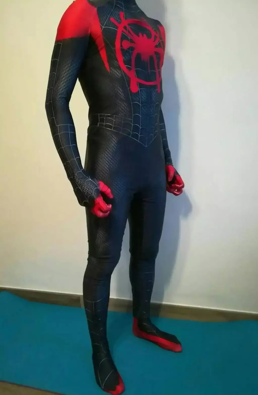 Mais novo anime spiderman milhas morales cosplay traje 3d impressão no verso super-herói halloween zentai bodysuit para adulto