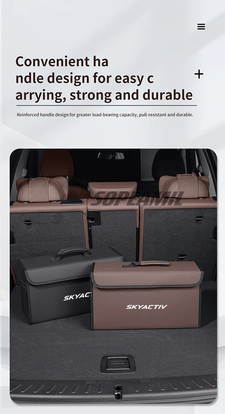Caixa organizadora de porta-malas de carro, caixa traseira, armazenamento de arrumação, para mazda 3 6 skyactiv atenza cx30 cx60 cx70 cx3 cx5 cx9 mx5 bt50 bl