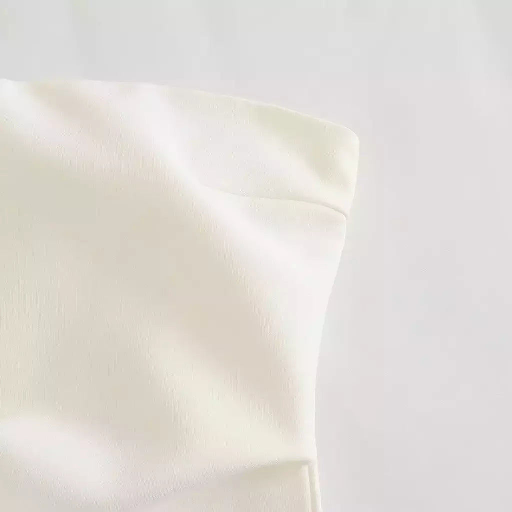 TRAF-Blusa sem mangas sem alças para mulheres, tops femininos, zíper traseiro, roupas de rua, tanque chique, moda verão, nova