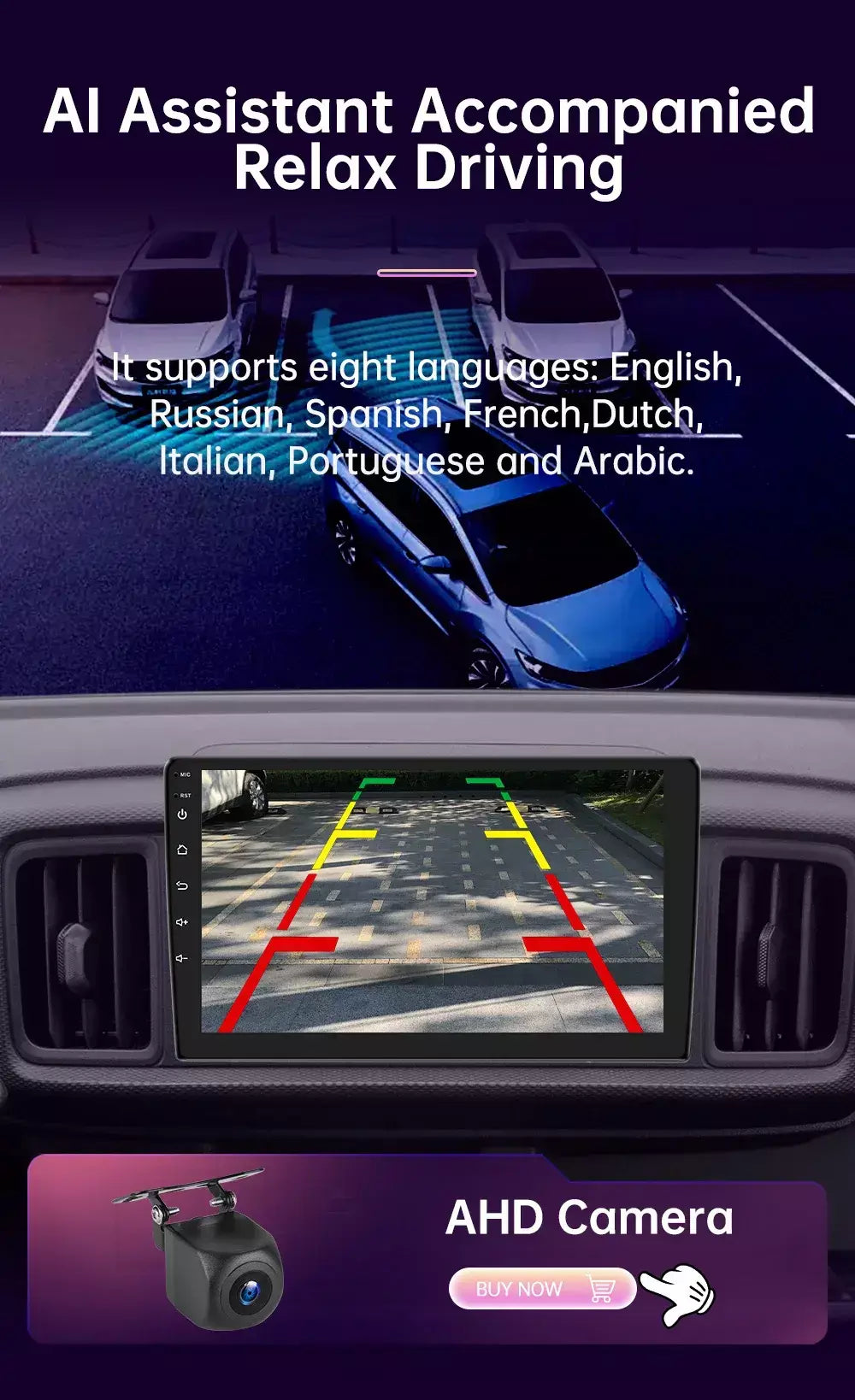 Android 14 rádio do carro bt reprodutor multimídia 360 gps sem fio carplay auto para toyota hyundai nissan kia suzuki iso dvr unidade principal