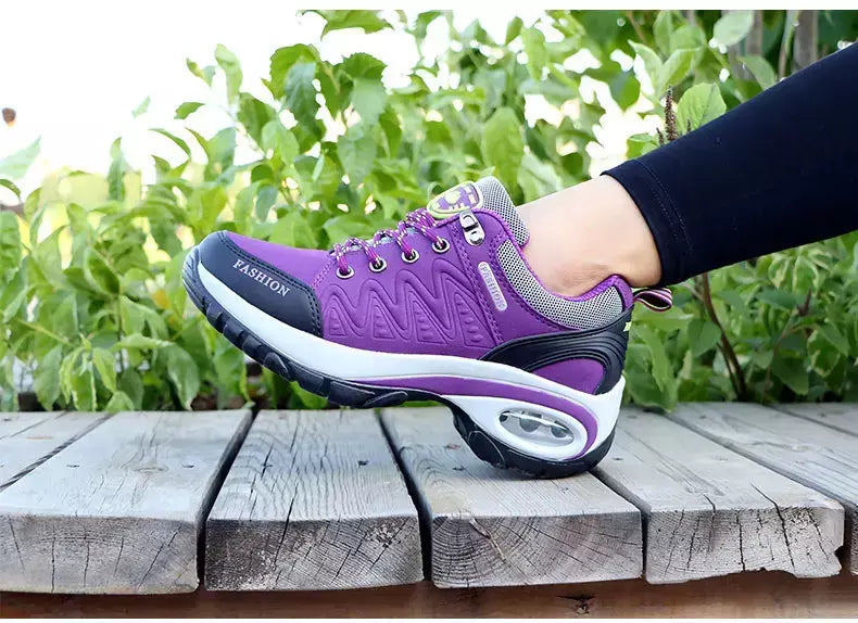 Mulheres sapatos esportivos plataforma tênis moda caminhadas ao ar livre antiderrapante sapatos casuais baixo superior tênis de corrida calçados femininos