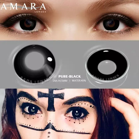AMARA-Lentes de Contato Coloridas Anime Cosplay, Hoshino Ai Pupil, Anime Colorido, Halloween, 2 Unidades, 1 Par
