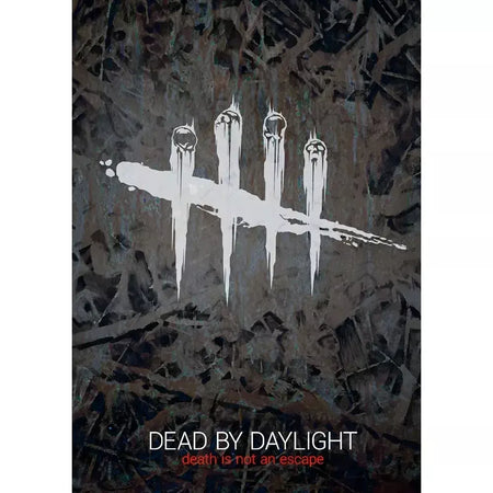 Jogo d-dead by d-daylight horror aterrorizante cartaz pegajoso impressão de arte de parede à prova dwaterproof água casa sala de estar barra decoração estética