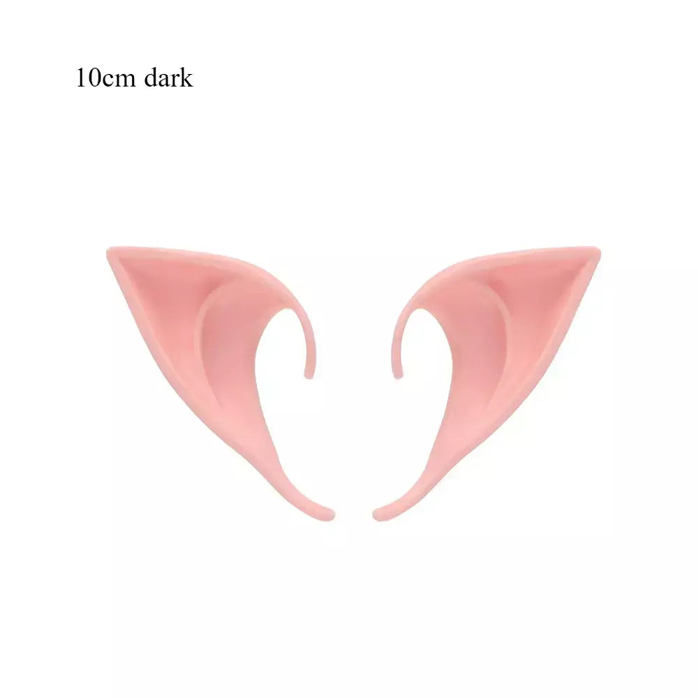 Orelhas de elfo de anjo misterioso, orelhas de látex para cosplay de fadas, acessórios de fantasia, decoração de halloween, adereços fotográficos, brinquedos para adultos e crianças