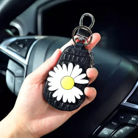 Caso chave do carro dos desenhos animados mickey minnie pato donald decoração anime figura auto chave proteção caso interior ornamento acessórios