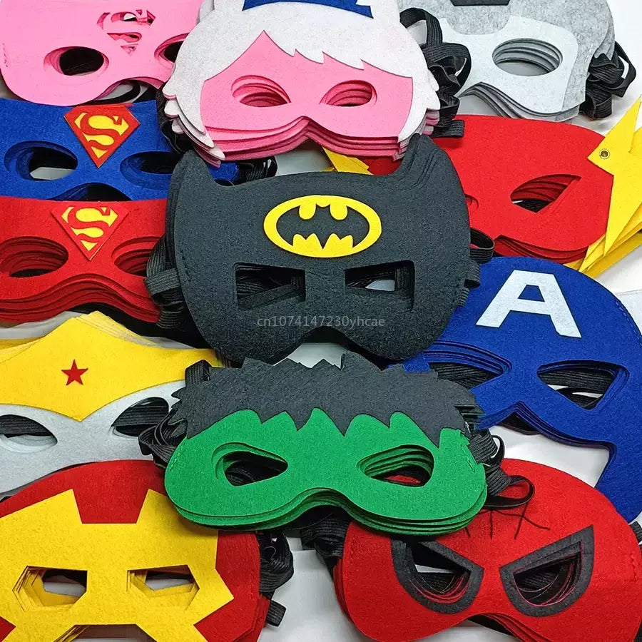 10 pçs/set disney mavel homem-aranha super herói máscaras de halloween congelado cosplay máscara presentes de natal festa de aniversário traje para criança