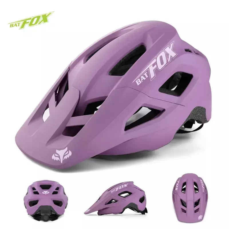 Batfox capacete de bicicleta mtb ajustável, leve, respirável, forro confortável, esportes ao ar livre, chapéu seguro para homens e mulheres, capacete de ciclismo