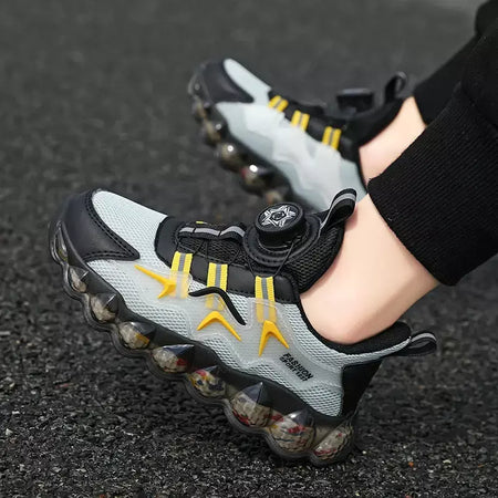 Crianças sapatos esportivos meninos moda correndo lazer malha confortável ao ar livre crianças sapatos casuais tênis leves tênis
