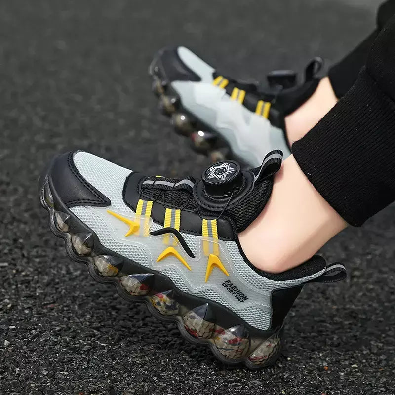 Crianças sapatos esportivos meninos moda correndo lazer malha confortável ao ar livre crianças sapatos casuais tênis leves tênis