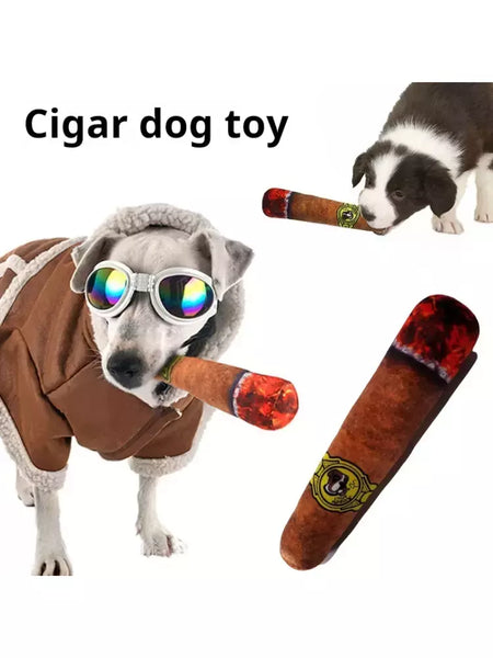 Cão interativo conjunta som filhote de cachorro brinquedos charuto para pequenos resistente rangido cães indestrutível cão de pelúcia mascar brinquedo pet mordida brinquedos