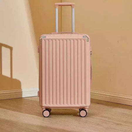 Mala de alumínio do curso do quadro, portador de bagagem, caixa do trole, cabine de transporte, 20 "24" 28";;VERDADEIRO;;"A09White suitcase,28 Inch