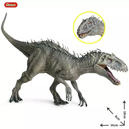 Oenux-Jurassic World Dinosaur Action Figures, Indominus Rex, Indoraptor King Kong, Velociraptor Selvagem, Modelo Animal, Kid Toy, Novo