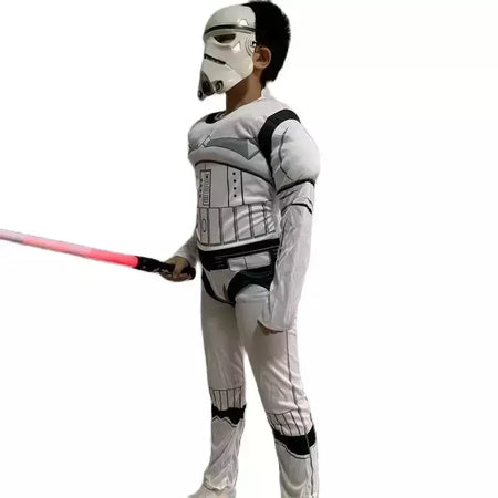 2024 novo traje de guerreiro preto tempestade soldado darth vader anakin skywalker menina guerras rey cosplay festa traje roupas capa máscara