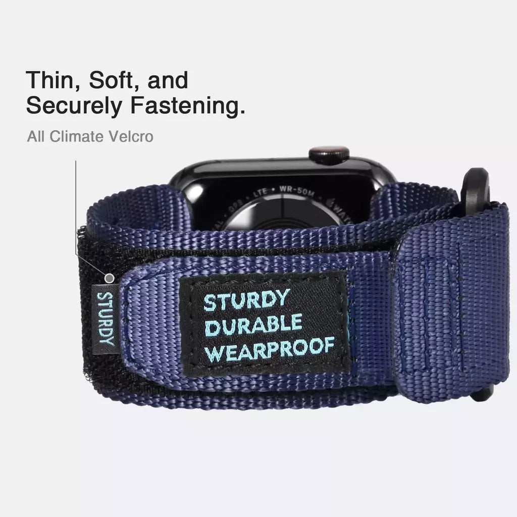 Banda de tecido de nylon para Apple Watch, compatível com as séries 9, 8, 7, 6, 5, 4, SE, Ultra2, 3, projetada para caber, 49mm, 42mm, 44 milímetros, 45 milímetros, 38 milímetros, 40 milímetros, 41 milímetros