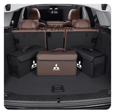 Caixa organizadora de porta-malas de carro, caixa traseira, armazenamento de arrumação, para mitsubishi outlander pajero asx colt lancer l200 triton ralliart