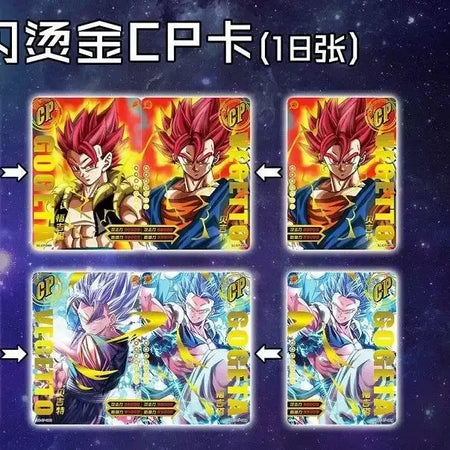 Cartão de edição comemorativa de Dragon Ball esconde ouro preto SSP anime genuíno em torno de cartão de brinquedo do Rei Macaco cartão de coleção de anime